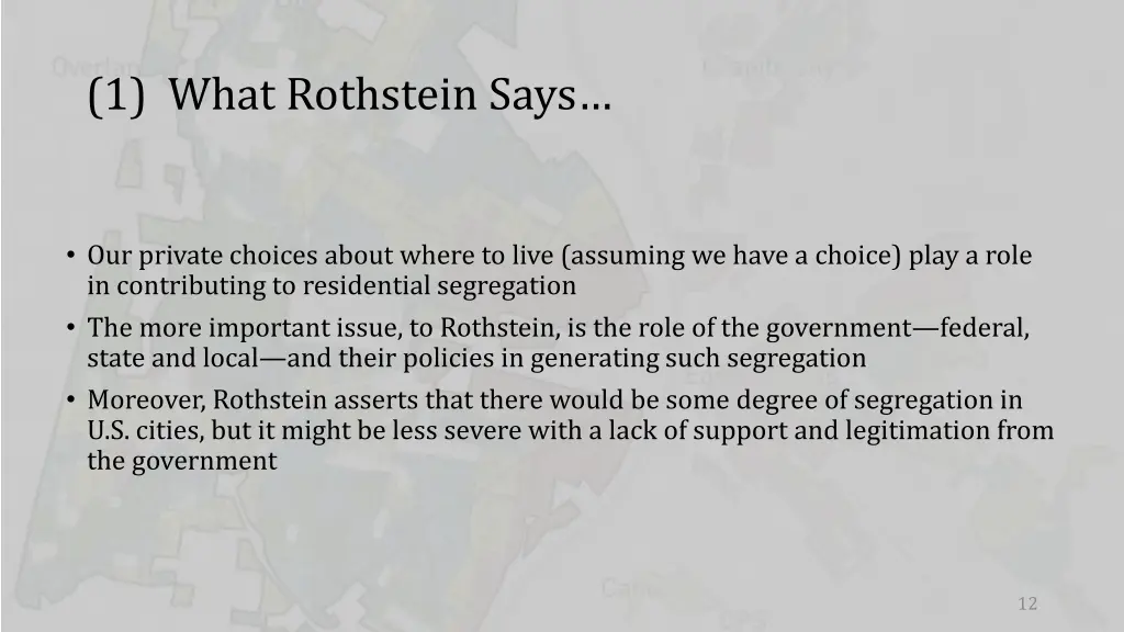 1 what rothstein says