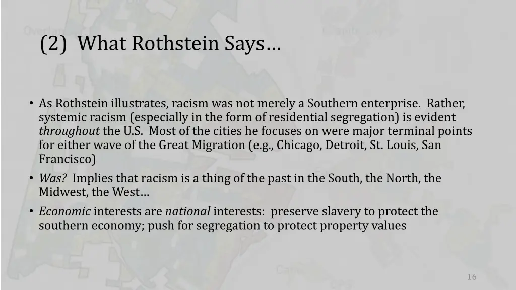 2 what rothstein says