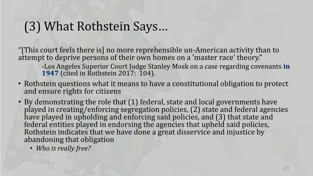 3 what rothstein says