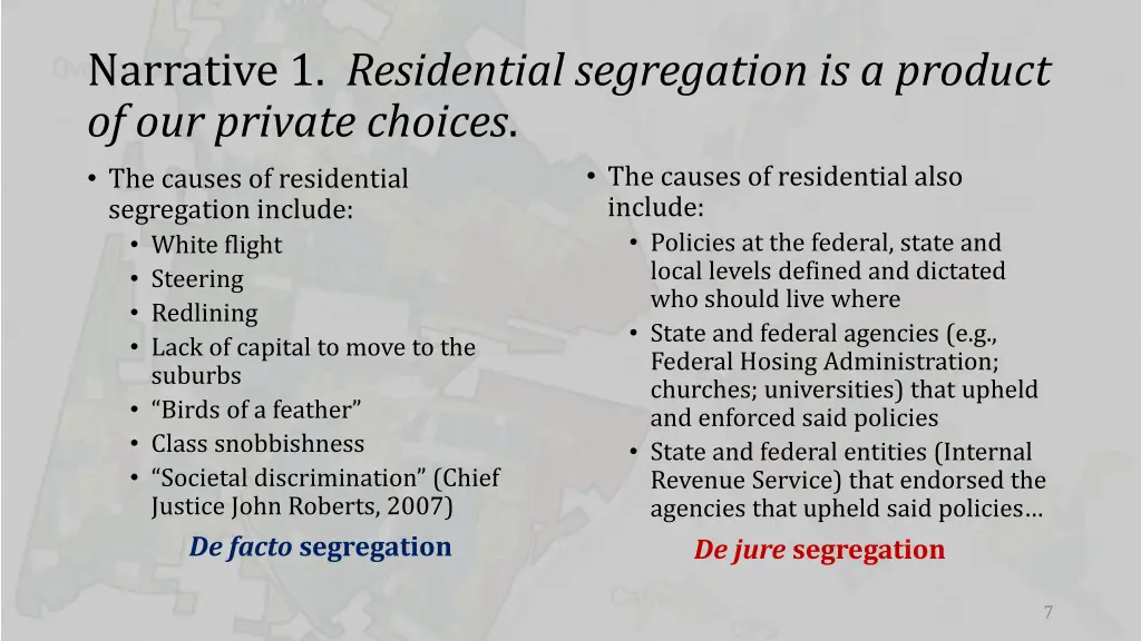 narrative 1 residential segregation is a product