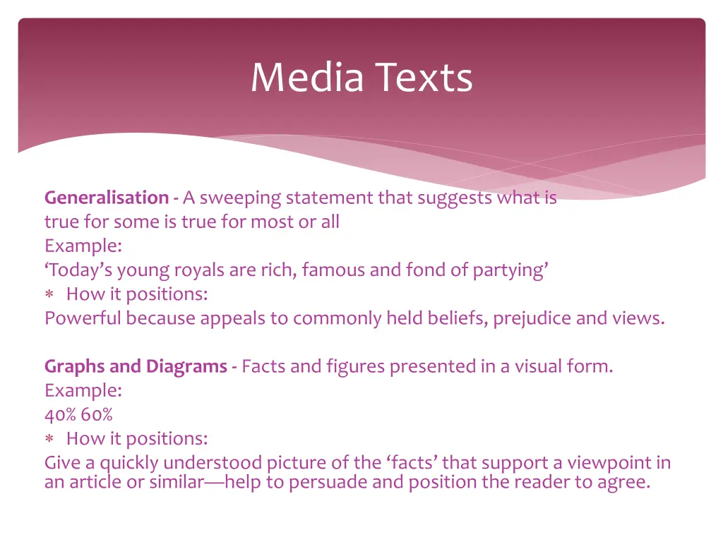 media texts 9