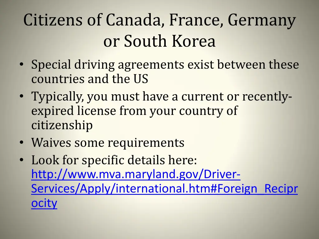 citizens of canada france germany or south korea