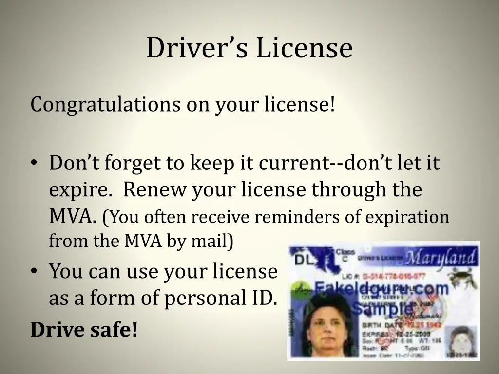 driver s license