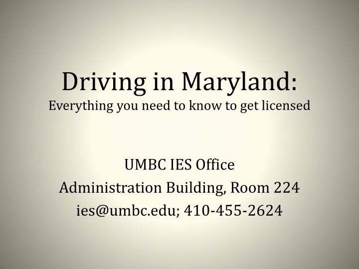 driving in maryland everything you need to know