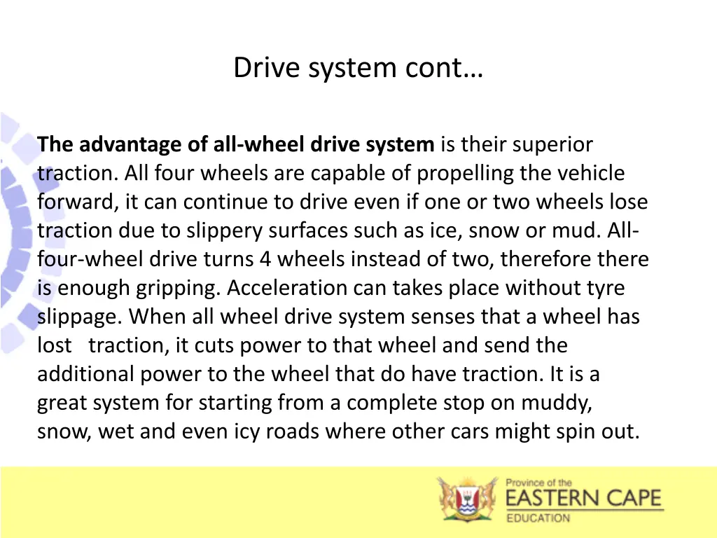 drive system cont 1