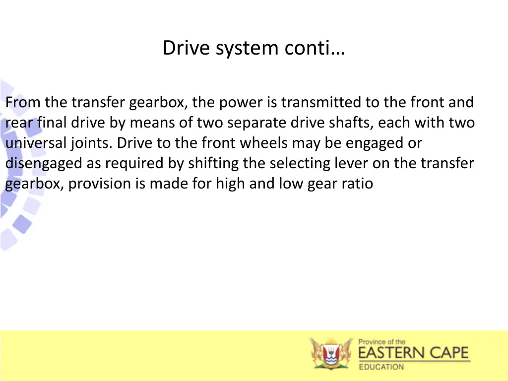 drive system conti