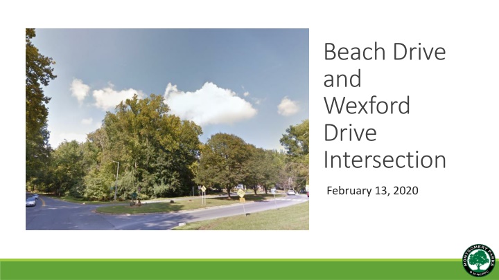 beach drive and wexford drive intersection