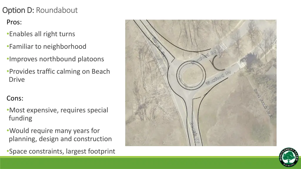 option d option d roundabout pros enables