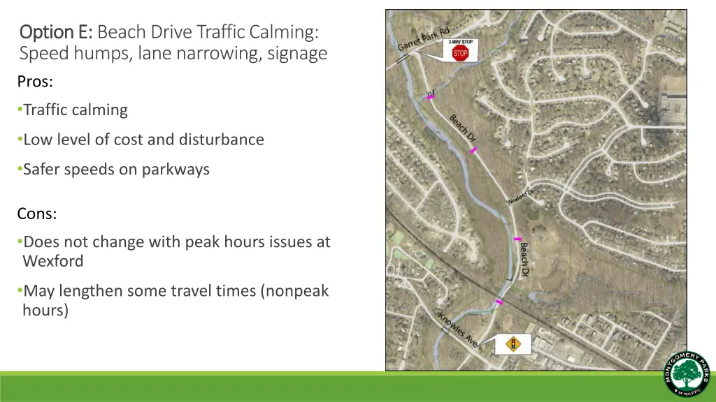 option e option e beach drive traffic calming