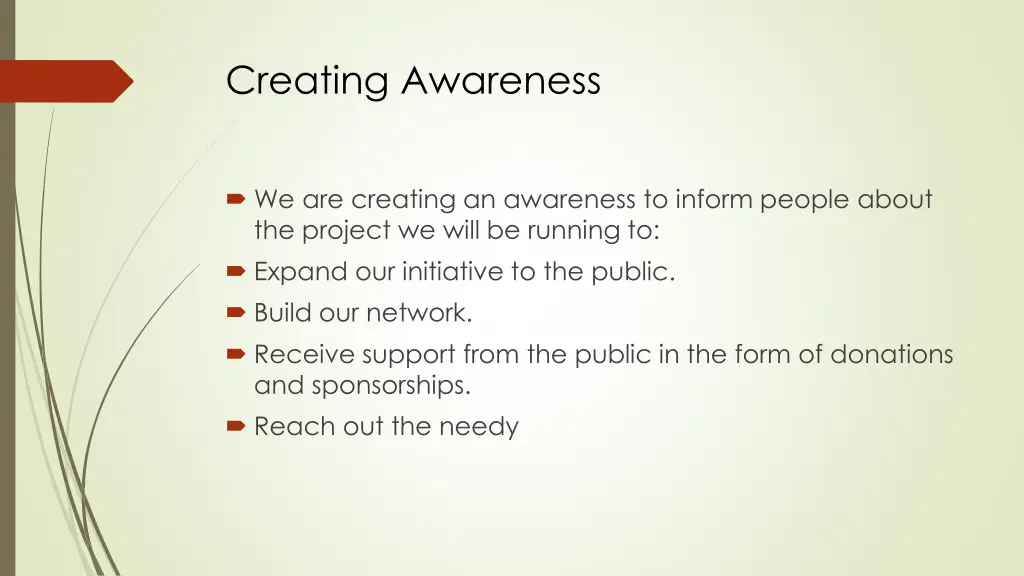 creating awareness