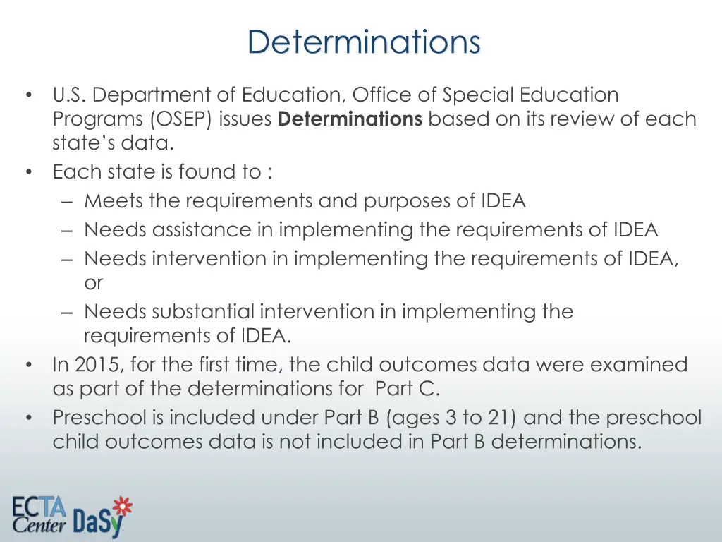 determinations