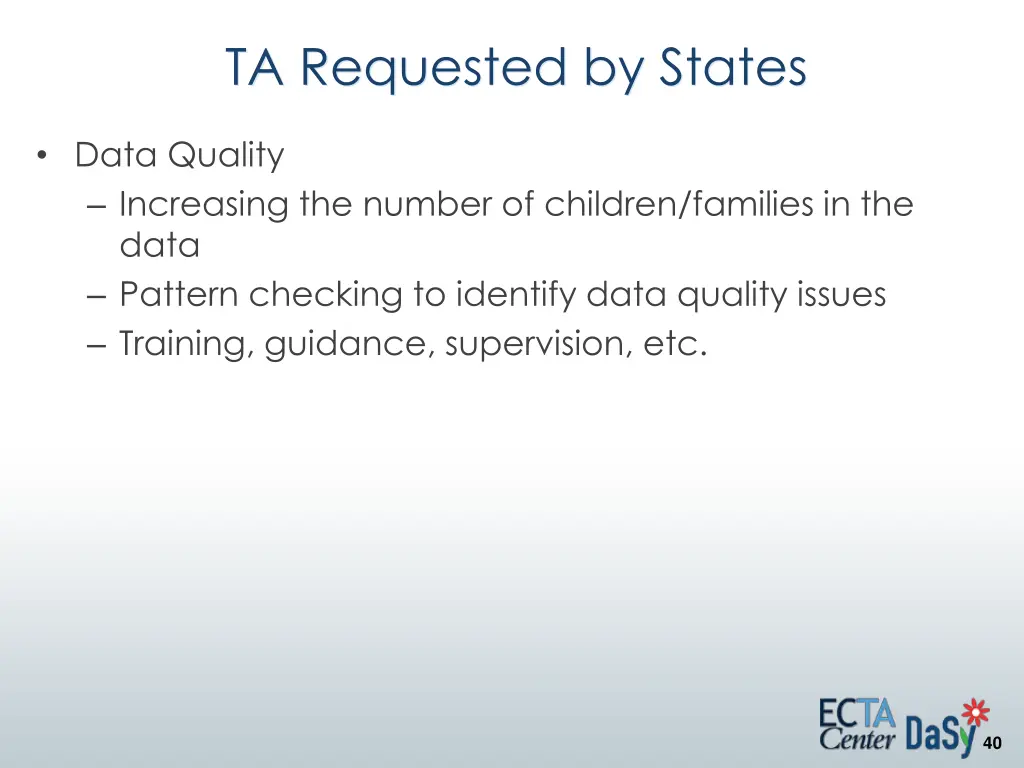 ta requested by states