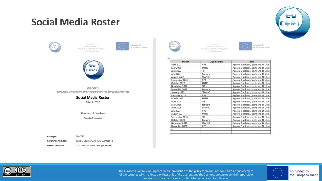 social media roster