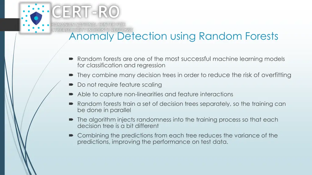 anomaly detection using random forests