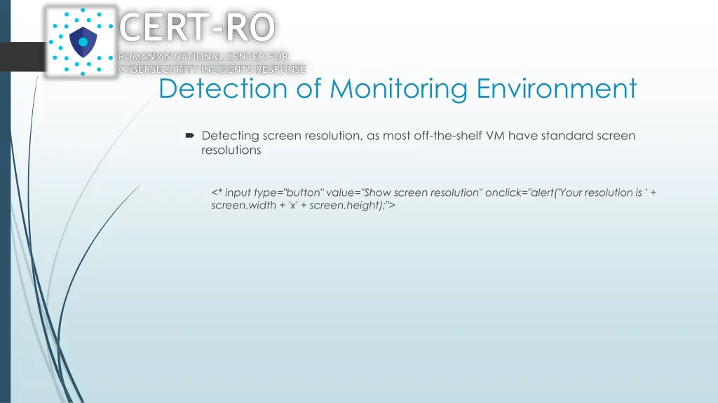 detection of monitoring environment 3