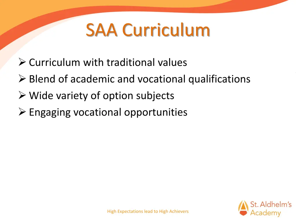 saa curriculum