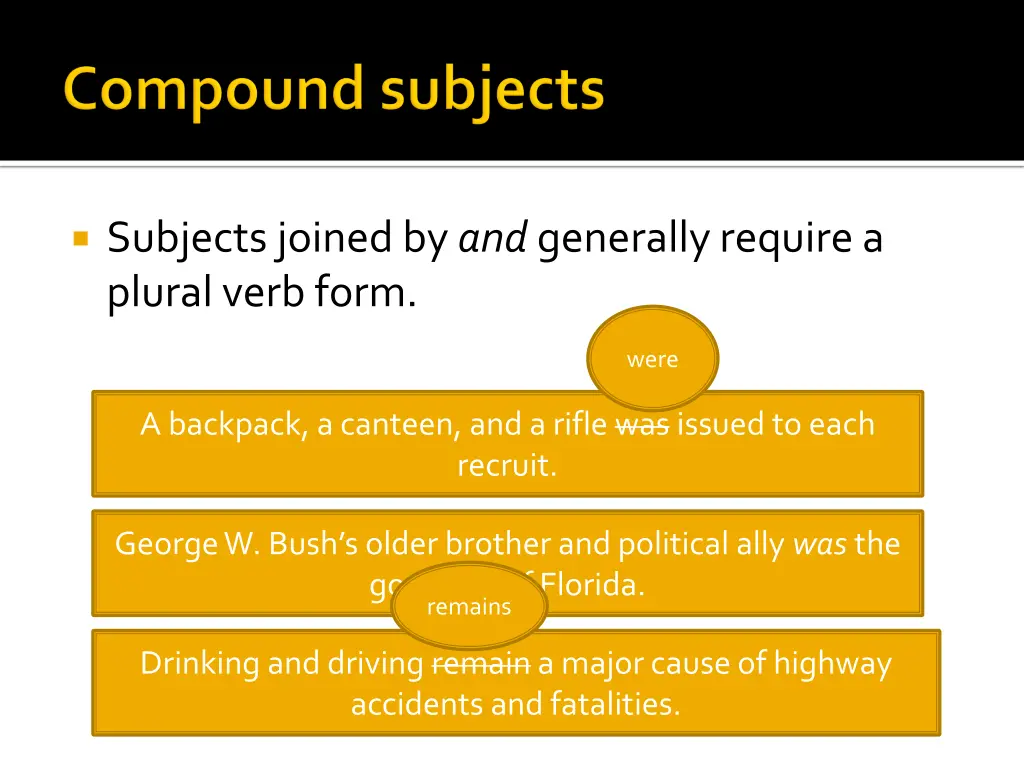 subjects joined by and generally require a plural