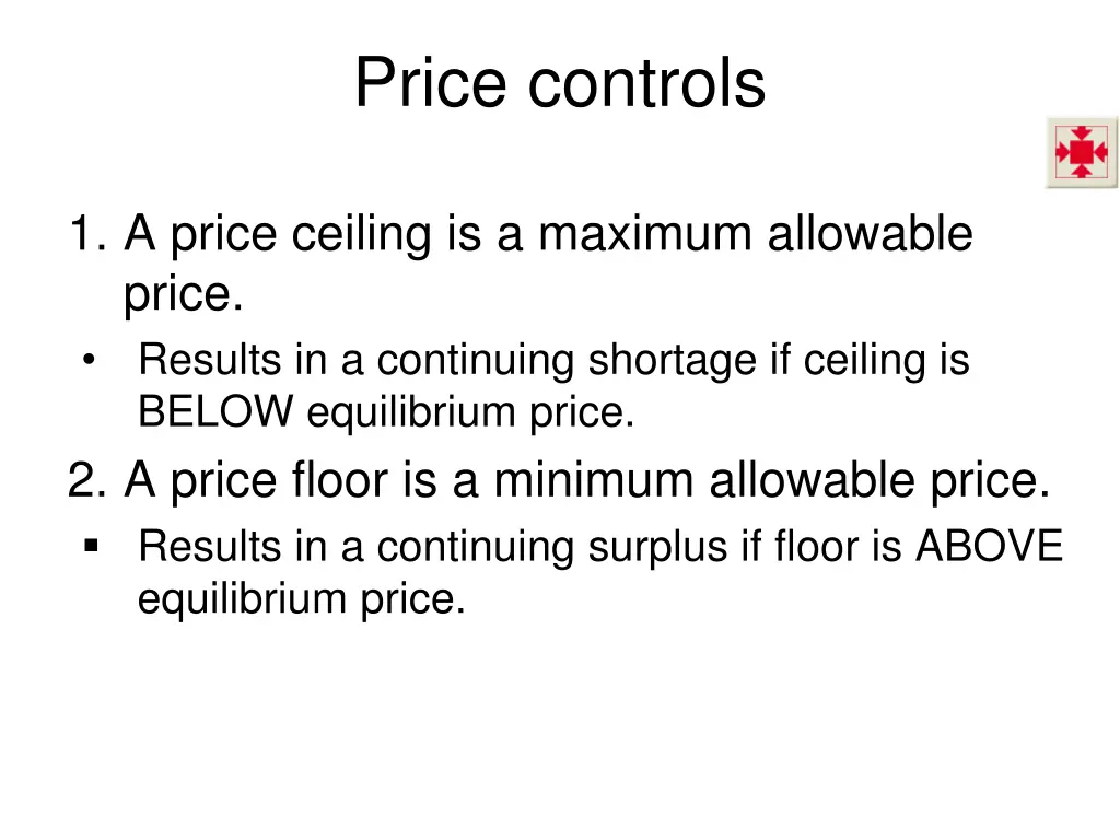 price controls