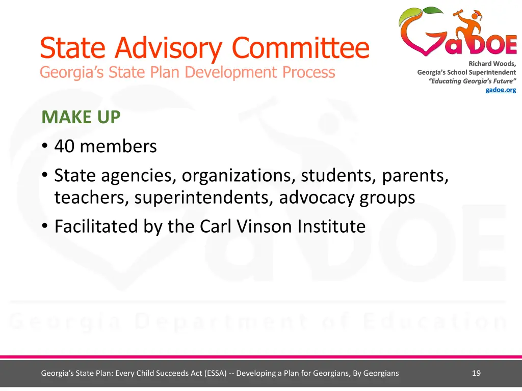 state advisory committee g eorgia s state plan