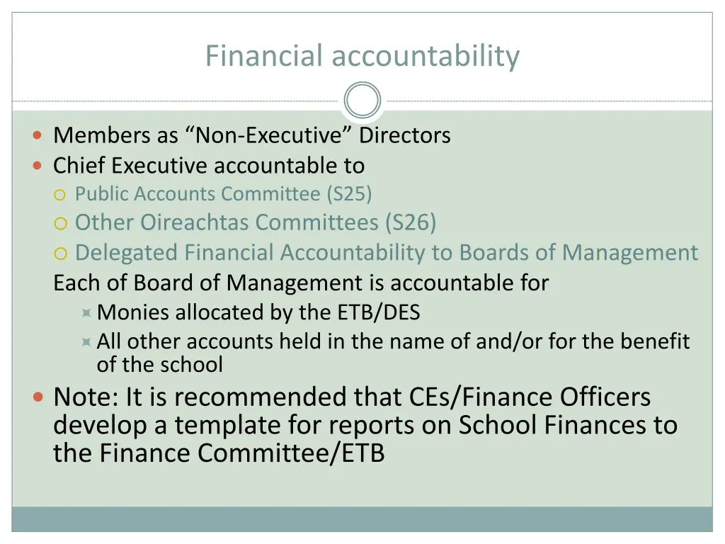 financial accountability