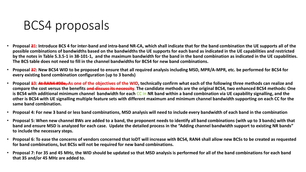 bcs4 proposals