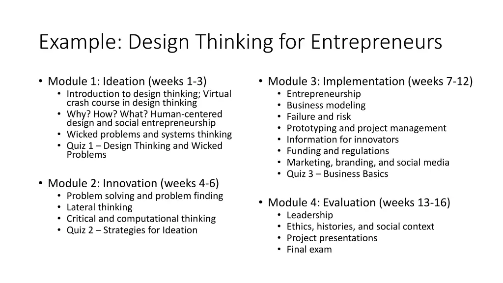 example design thinking for entrepreneurs