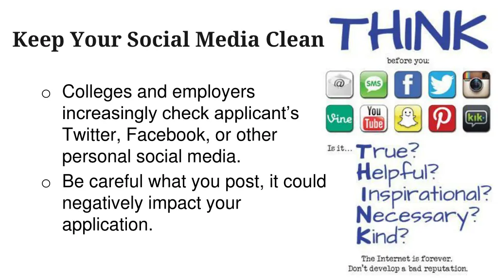 keep your social media clean