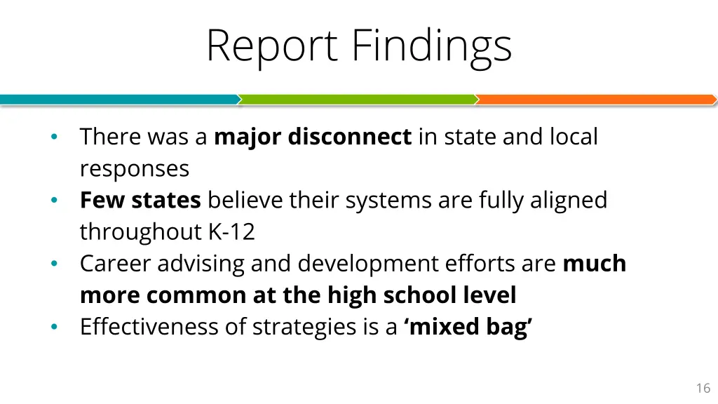 report findings