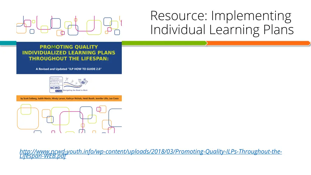 resource implementing individual learning plans