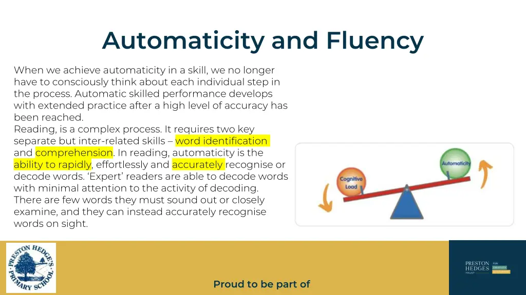 automaticity and fluency