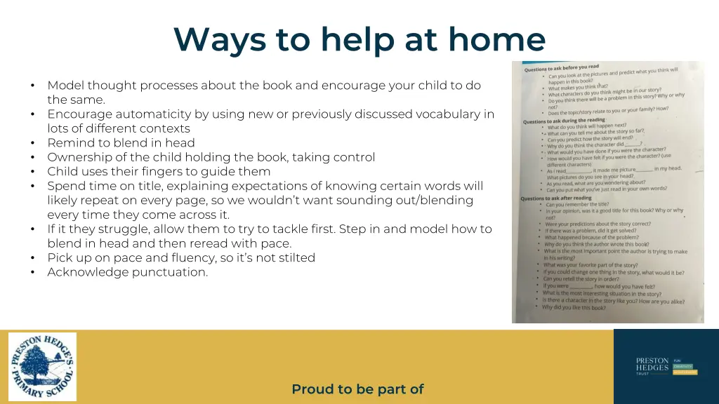 ways to help at home