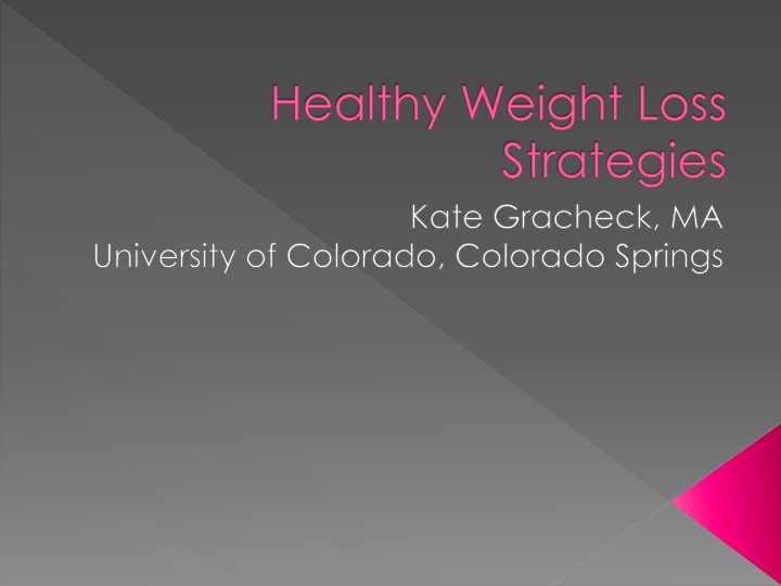 healthy weight loss strategies kate gracheck