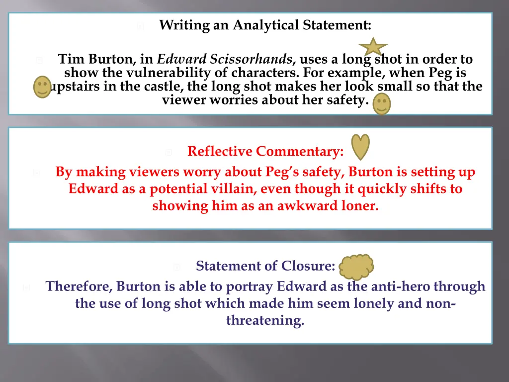 writing an analytical statement 1