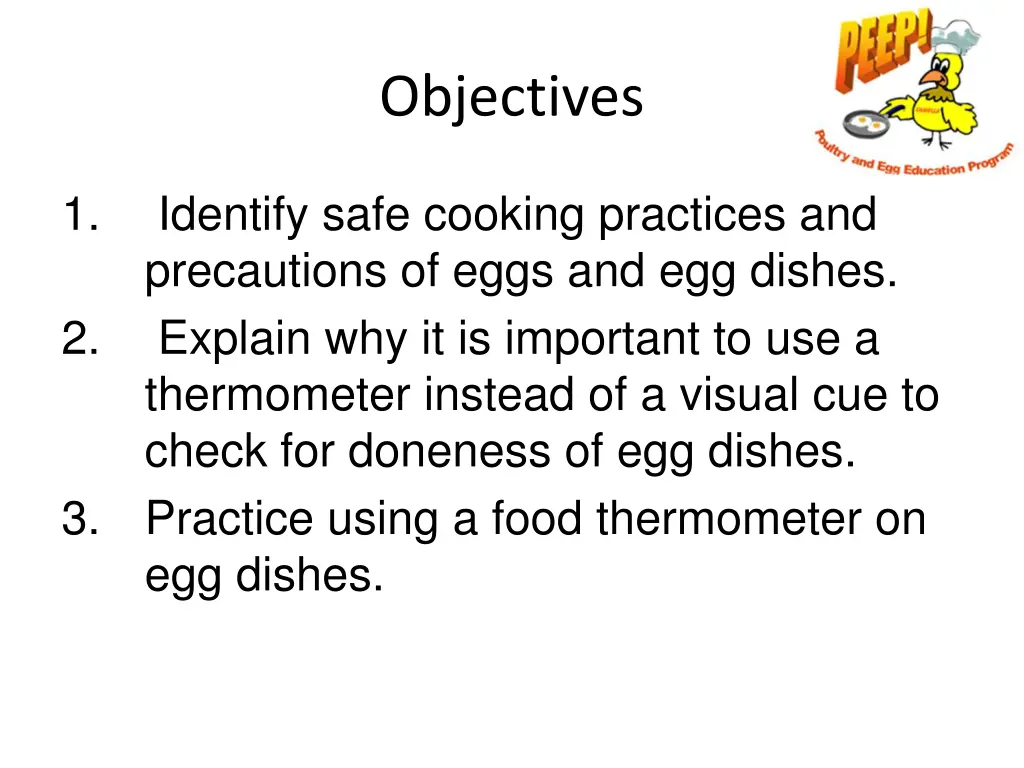 objectives