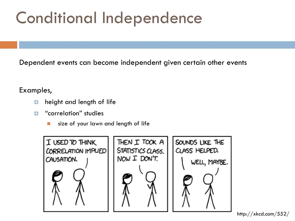 conditional independence