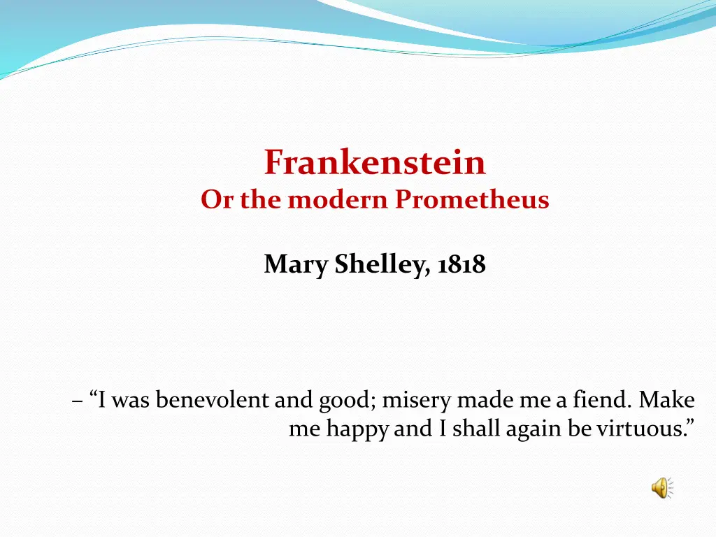 frankenstein or the modern prometheus