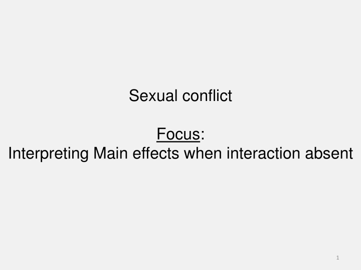 sexual conflict