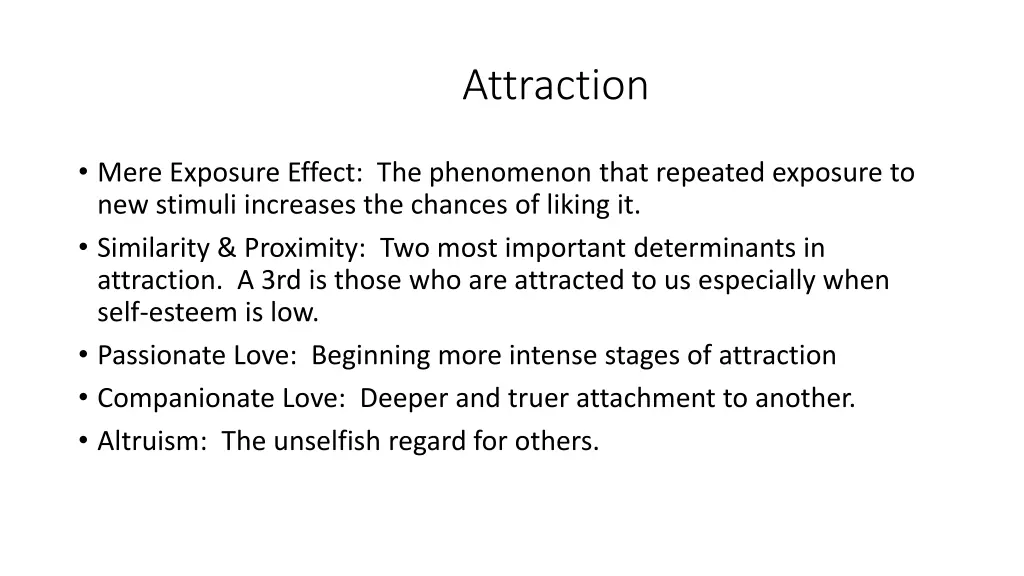 attraction