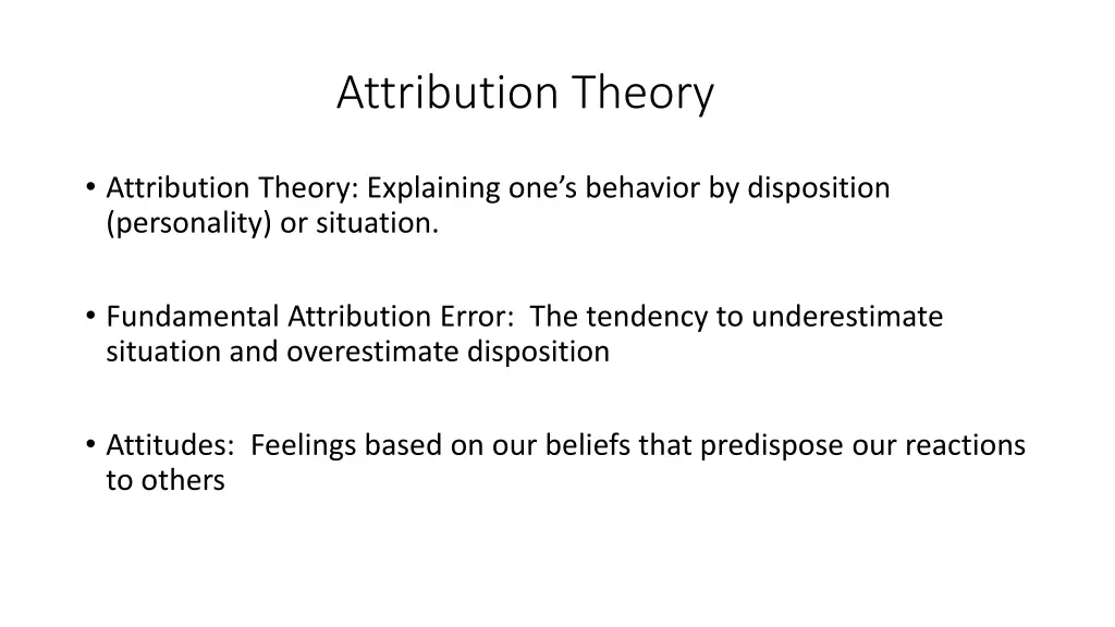 attribution theory