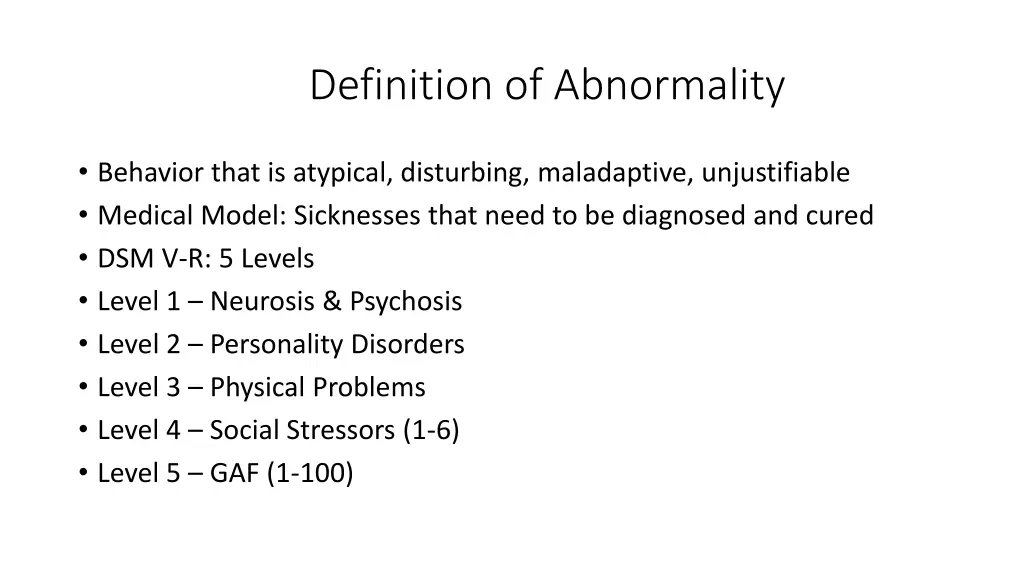 definition of abnormality