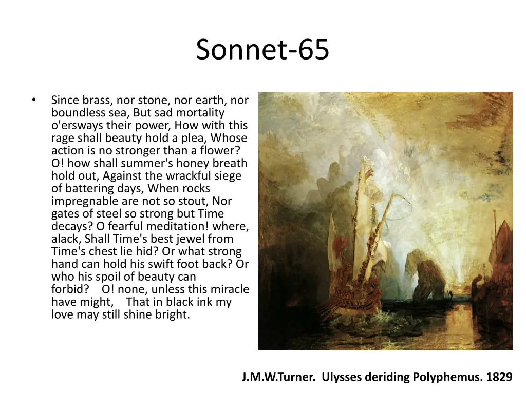 sonnet 65