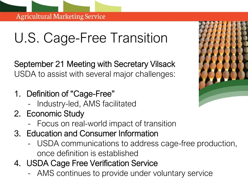 u s cage free transition