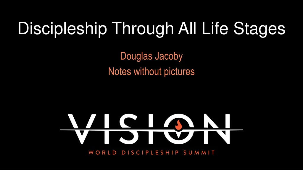 discipleship through all life stages