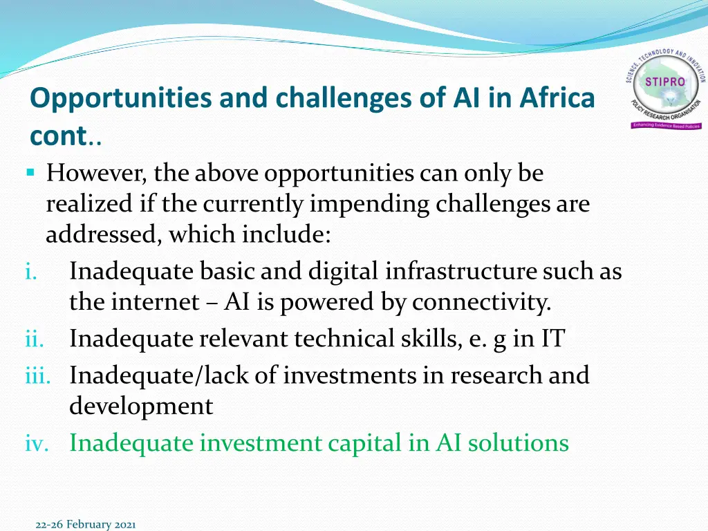 opportunities and challenges of ai in africa cont