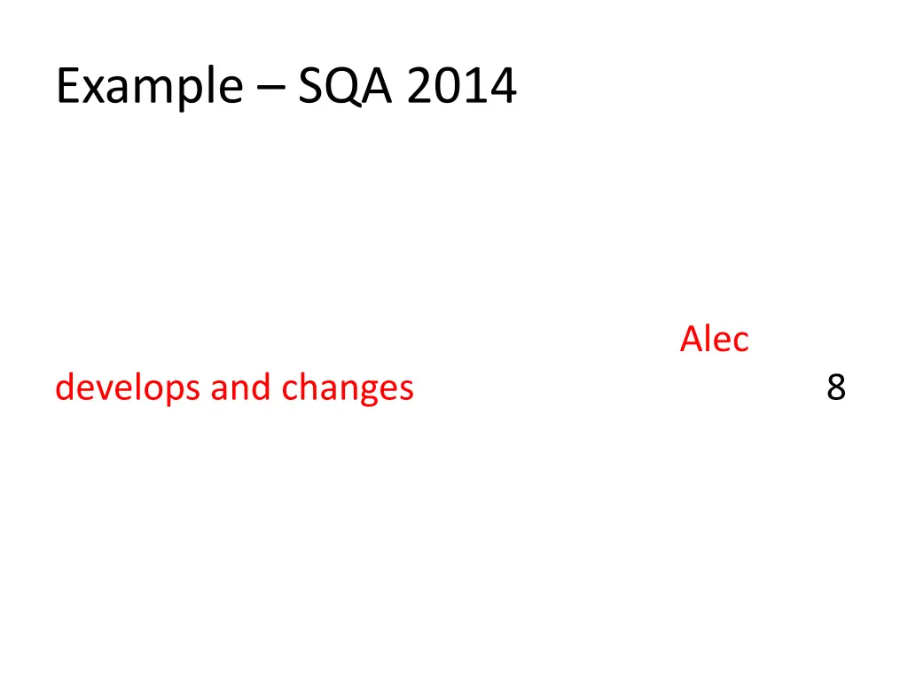 example sqa 2014 1