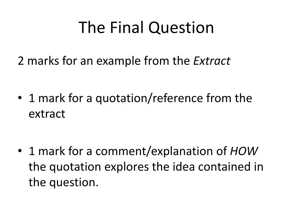 the final question 1