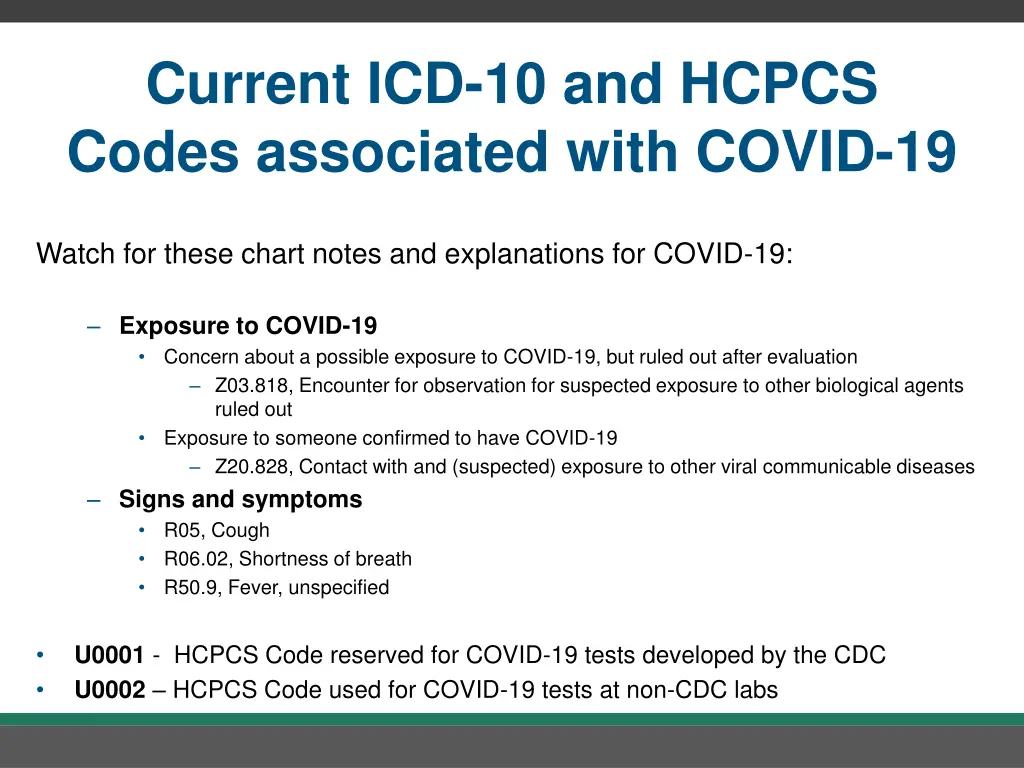 current icd 10 and hcpcs codes associated with 2