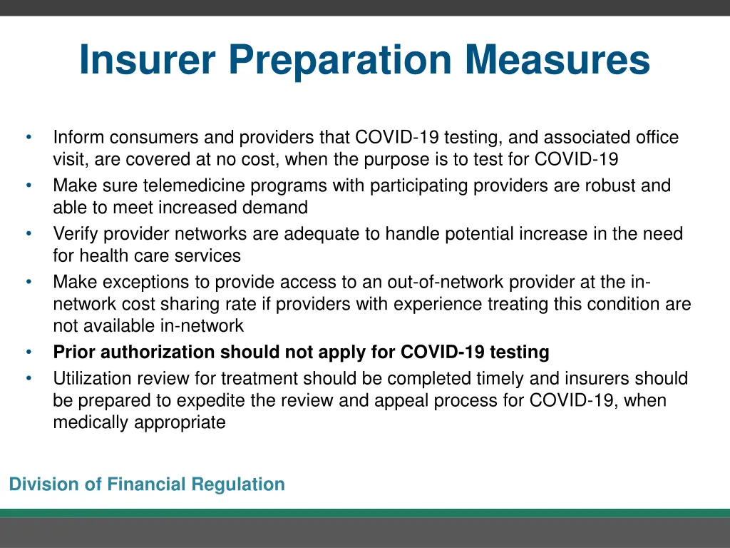 insurer preparation measures 1