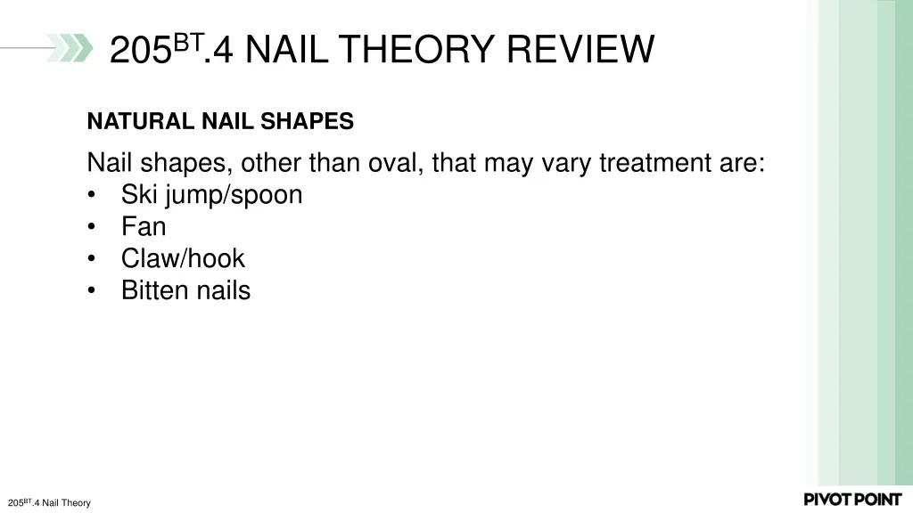 205 bt 4 nail theory review 4