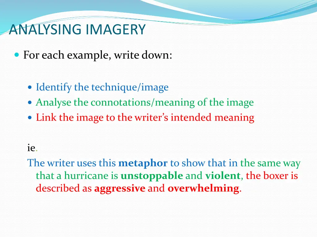 analysing imagery